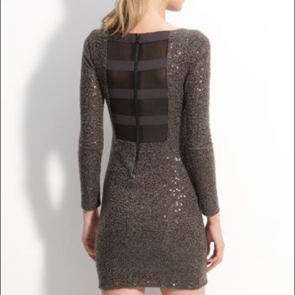 Alice + Olivia Nala Sequin Mesh Back Mini Dress M - Picture 1 of 10